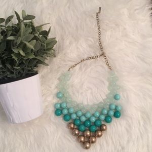 Beaded Statement Bib Necklace